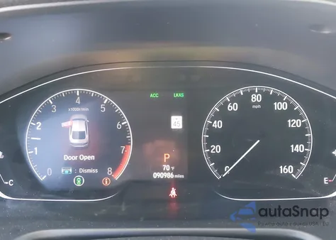 2019 Honda Accord Ex-L 2.0T z USA, uszkodzony, nr VIN 1HGCV2F50KA019756